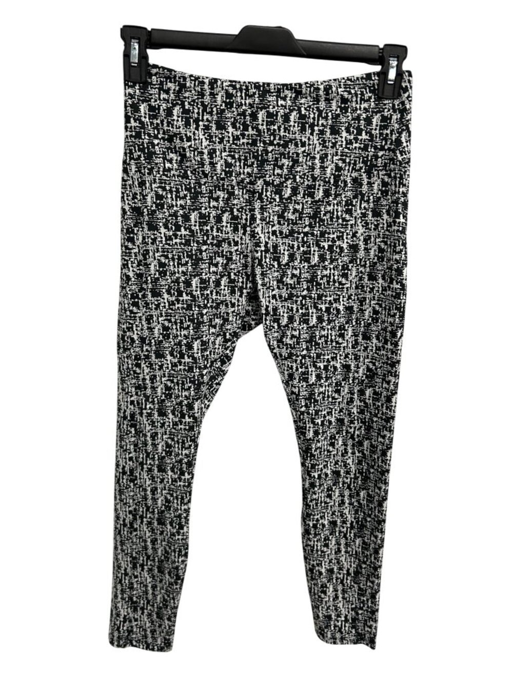 Modern Balance Black White Abstract Leggings Size Large Athleisure Sporty